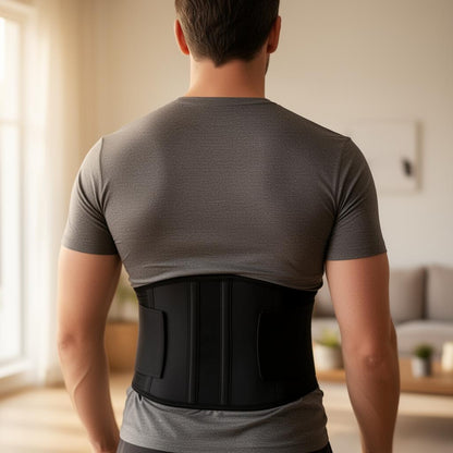 Rückenstütze getragen